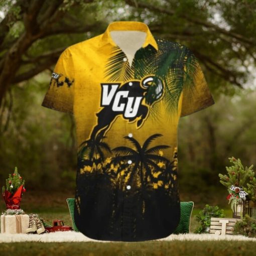 Virginia Commonwealth Rams Hawaii Shirt Coconut Tree Tropical Grunge NCAA