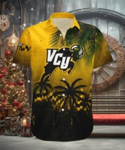 Virginia Commonwealth Rams Hawaii Shirt Coconut Tree Tropical Grunge NCAA