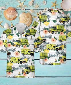 Virginia Metropolitan Washington Airports Authority Fire and Rescue Department Hawaiian Shirt Summner Vacation Shirt