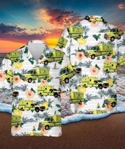 Virginia Metropolitan Washington Airports Authority Fire and Rescue Department Hawaiian Shirt Summner Vacation Shirt