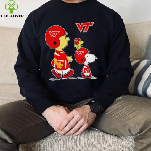 Virginia Tech Hokies Charlie Brown and Snoopy Woodstock hoodie, sweater, longsleeve, shirt v-neck, t-shirt