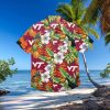 Virginia Tech Hokies Floral Hawaiian Shirt