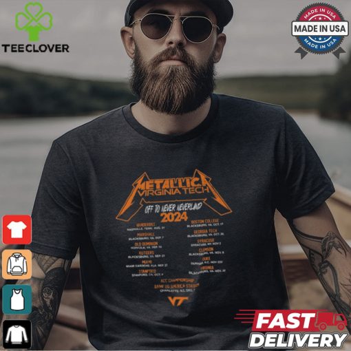 Virginia Tech Hokies Metallica Retro T Shirt
