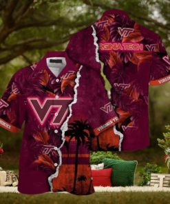 Virginia Tech Hokies NCAA Hawaiian Shirt Custom Brightness Aloha Shirt