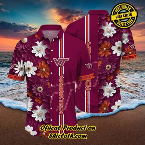 Virginia Tech Hokies NCAA1 Hawaiian Shirt Trending Summer. Gift For Fan