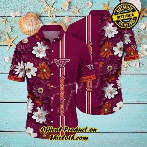 Virginia Tech Hokies NCAA1 Hawaiian Shirt Trending Summer. Gift For Fan