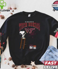 Virginia Tech Hokies Snoopy Painting Shirt