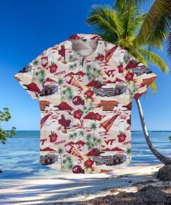 Virginia Tech Hokies Thematic Stadium Print Hawaiian Shirt