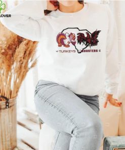 Virginia Tech Hokies Turkeys vs South Carolina Gamecocks Rooster shirt