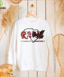 Virginia Tech Hokies Turkeys vs South Carolina Gamecocks Rooster hoodie, sweater, longsleeve, shirt v-neck, t-shirt