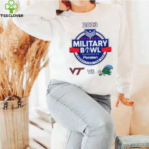 Virginia Tech Hokies vs Tulane Green Wave 2023 Military Bowl hoodie, sweater, longsleeve, shirt v-neck, t-shirt