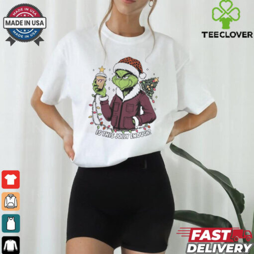 Virginia Tech Hokies x Santa Grinch Is This Jolly Enough Merry Christmas Shirt