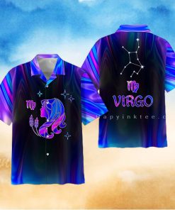 Virgo Zodiac Ultra Holo Star Gift For Summer Hawaii Shirt