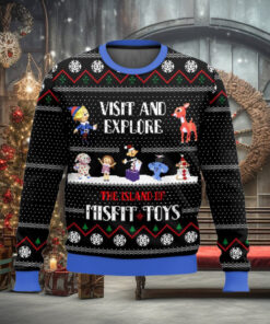 Visit And Explore The Island Of Misfit Toys Ugly Christmas Sweater