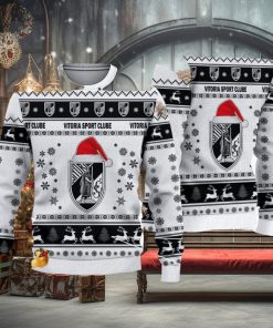 Vitória Sport Clube Liga Portugal 3D Ugly Christmas Sweaters Snow Flowers Christmas Tree For Fans Gift
