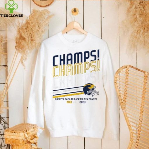 Michigan Football B1G Champs Champs Champs Shirt