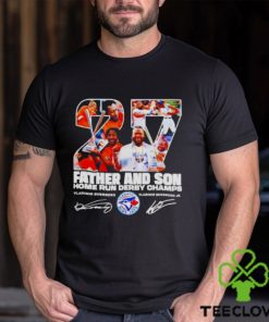 Vladimir Guerrero Father and Son 2023 home run derby champions signature shirt