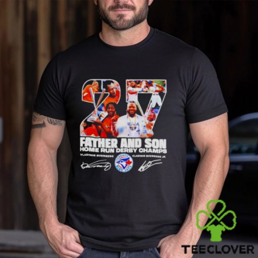 Vladimir Guerrero Father and Son 2023 home run derby champions signature shirt