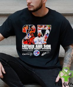 Vladimir Guerrero Father and Son 2023 home run derby champions signature shirt