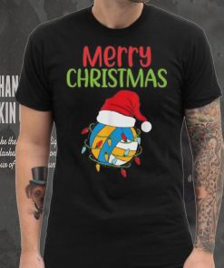 Volleyball Christmas Santa Funny Christmas Volleyball Girls Unisex Shirt