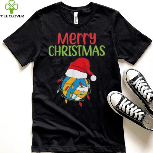 Volleyball Christmas Santa Funny Christmas Volleyball Girls Unisex Shirt