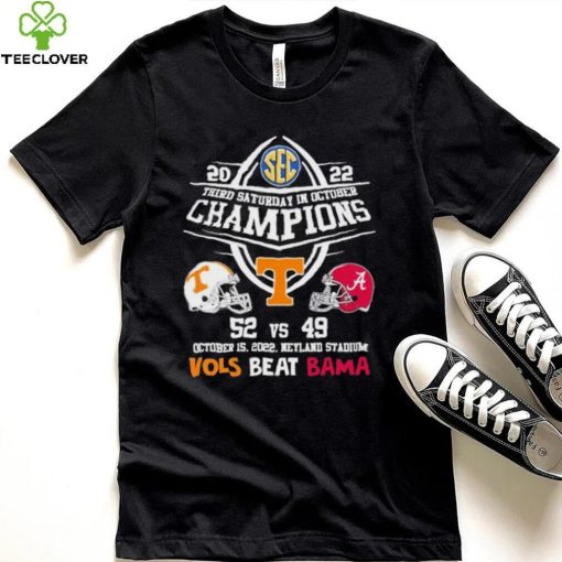 Vols Beat Bama 2022 Third Saturday In October Champions Shirt