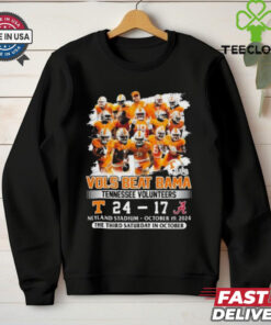 Vols Beat Bama Tennessee Volunteers 24 17 Alabama Crimson Tide The Third Saturday In October Shirt