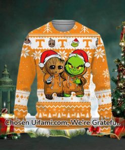 Vols Christmas Sweater Beautiful Baby Groot Grinch Gifts For Tennessee Vols Fans