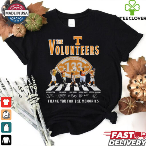 Volunteers Tennessee 133th Anniversary 1891 2024 Thank You For The Memories T Shirt