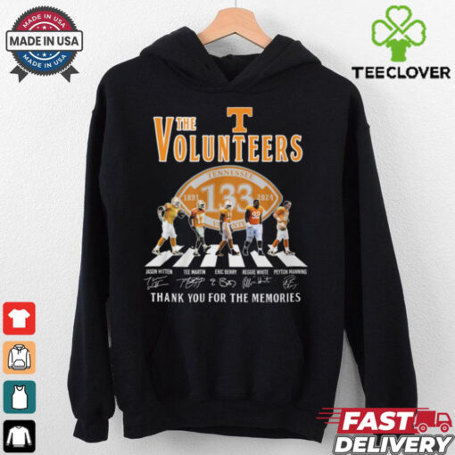 Volunteers Tennessee 133th Anniversary 1891 2024 Thank You For The Memories T Shirt