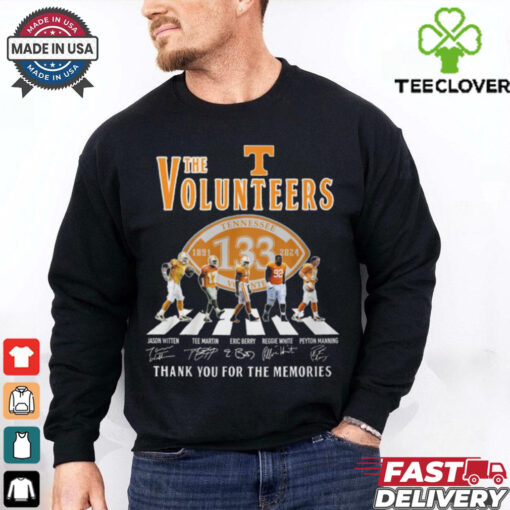 Volunteers Tennessee 133th Anniversary 1891 2024 Thank You For The Memories T Shirt