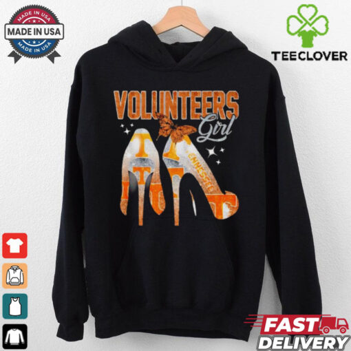 Volunteers girls high heels butterfly shirt