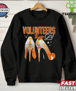 Volunteers girls high heels butterfly shirt