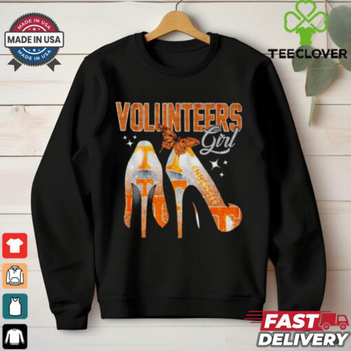 Volunteers girls high heels butterfly shirt