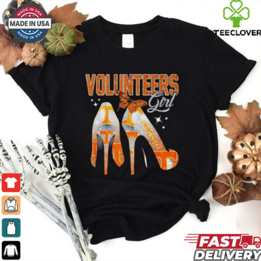 Volunteers girls high heels butterfly shirt