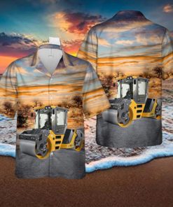 Volvo Road Construction Tandem Road Roller DD105 Hawaiian Shirt