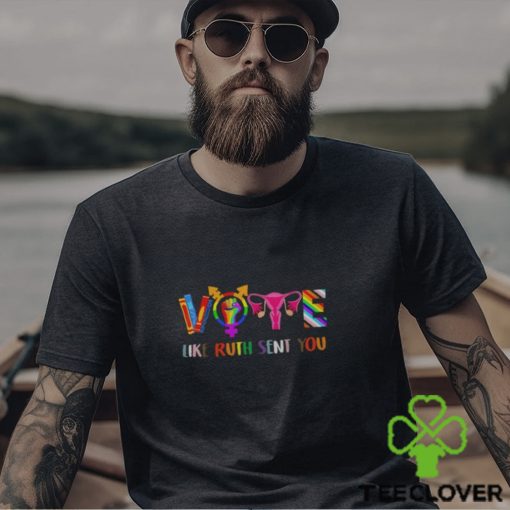 Vote Like Ruth Sent You Uterus Feminist Lgbt Retro Men’s T hoodie, sweater, longsleeve, shirt v-neck, t-shirt Back Print