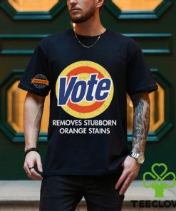 Vote Removes Stubborn Orange Stains Black Shirt