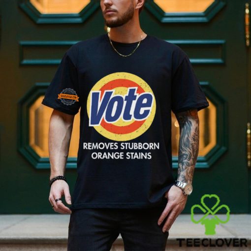 Vote Removes Stubborn Orange Stains Black Shirt