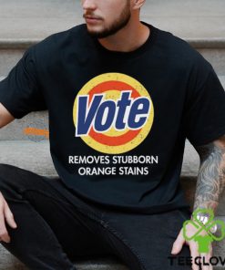 Vote Removes Stubborn Orange Stains Black Shirt