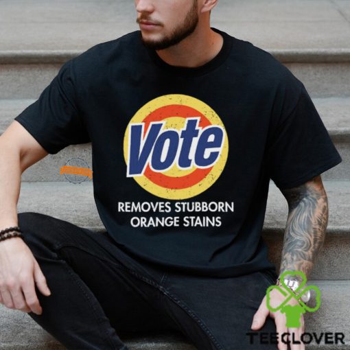 Vote Removes Stubborn Orange Stains Black Shirt