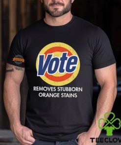 Vote Removes Stubborn Orange Stains Black Shirt