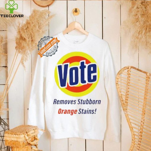 Vote Removes Stubborn Orange Stains logo hoodie, sweater, longsleeve, shirt v-neck, t-shirt