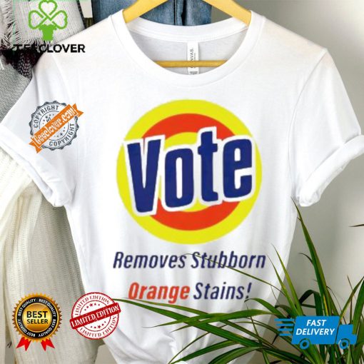 Vote Removes Stubborn Orange Stains logo hoodie, sweater, longsleeve, shirt v-neck, t-shirt