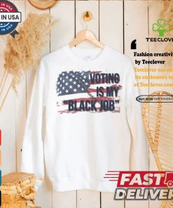 Voting Is My Black Job Kamala Harris And Tim Walz Us Presidential Election 2024 Vote For Both America Flag T shirt