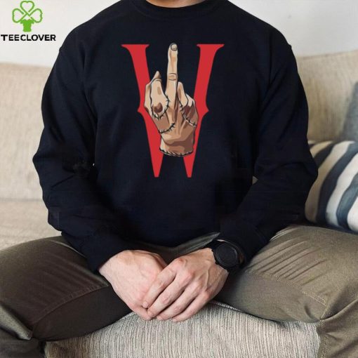 W Thing Middle Finger Wednesday Addams Netflix hoodie, sweater, longsleeve, shirt v-neck, t-shirt becf06 1