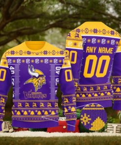 Nfl Minnesota Vikings Personalized Ugly Christmas Sweaters