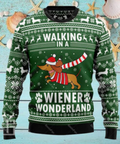 WALKING IN A WIENER WONERLAND CHRISTMAS SWEATER