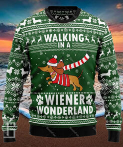 WALKING IN A WIENER WONERLAND CHRISTMAS SWEATER