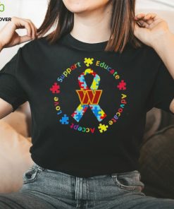 WASHINGTON COMMANDERS SUPPORT EDUCATE ADVOCATE ACCEPT LOVE AUTISM AWARENESS T SHIRT 3 WASHINGTON COMMANDERS SUPPORT EDUCATE ADVOCATE ACCEPT LOVE AUTISM AWARENESS T SHIRT